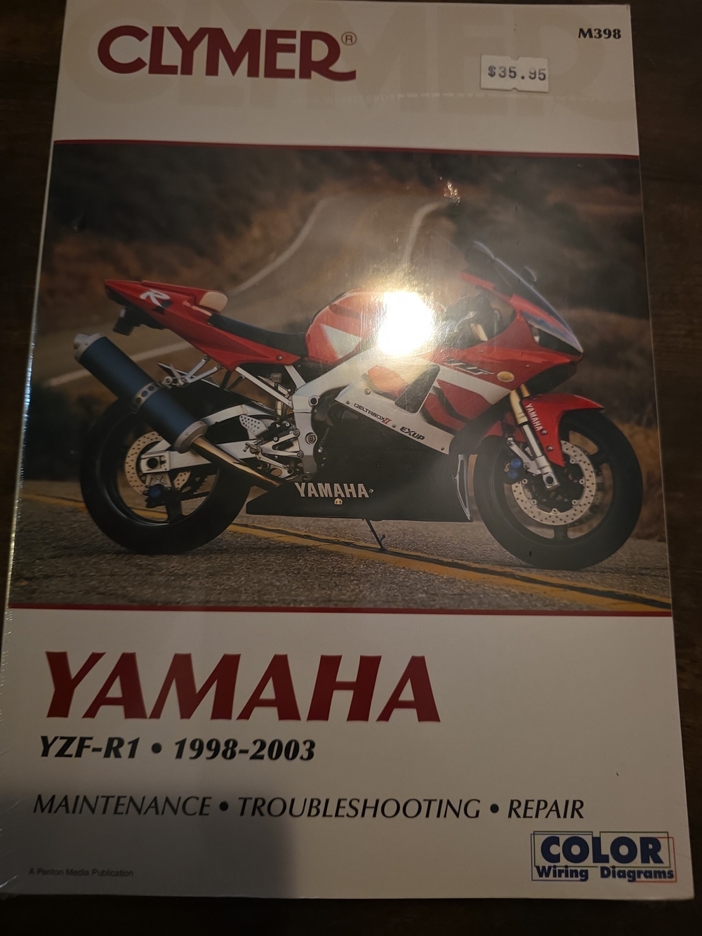 Yamaha Red and Black Sportbike Cover Photo